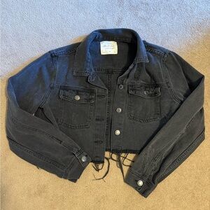 Altar'd State Dark Gray Denim Jacket